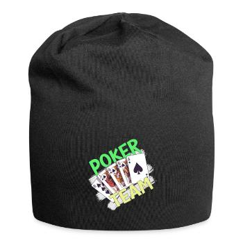 Poker Team Shirt montre que vous appartenez ensemble - Bonnet en jersey - noir - Devant