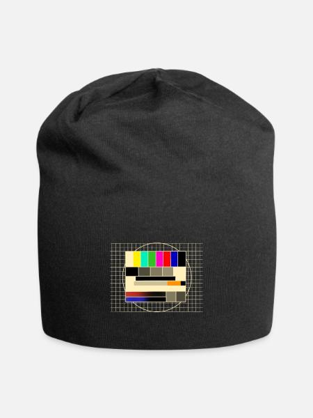 Testbild Sendepause - Jersey-Beanie - Schwarz