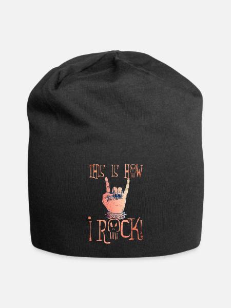 Rock and Roll Rock Roll Musique - Bonnet en jersey - noir