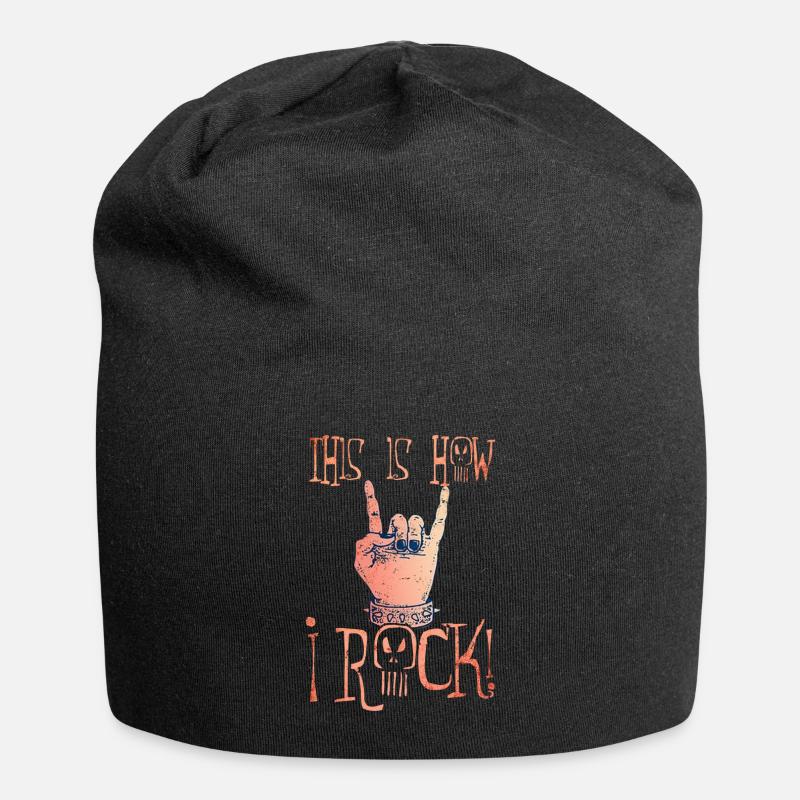 Rock and Roll Rock Roll Musik - Jersey-Beanie - Schwarz
