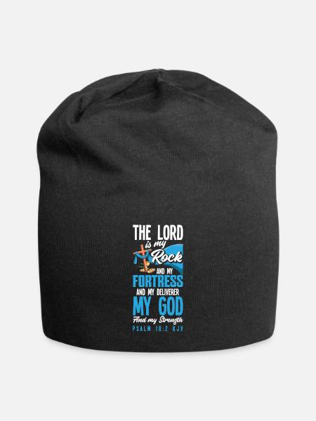 Jesus Christus Christ Religion Religiös - Jersey-Beanie - Schwarz