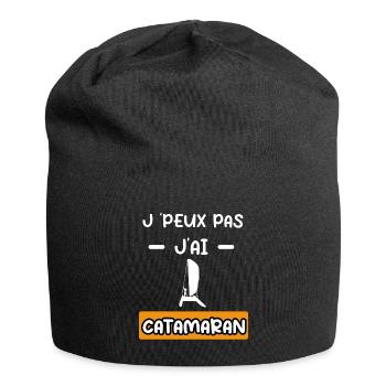 je peux pas j'ai catamaran cadeau catamaran - Bonnet en jersey - noir - Devant