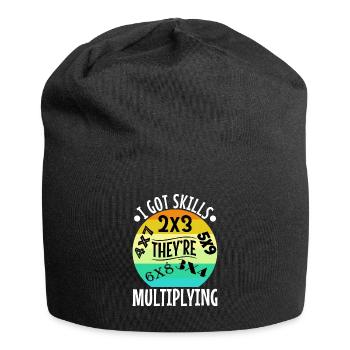 J’ai acquis des compétences qu’ils multiplient - Bonnet en jersey - noir - Devant