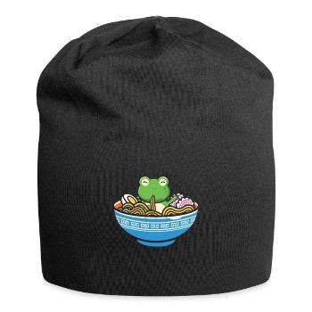 Ramen Frosch Japan Kawaii - Jersey-Beanie - Schwarz - Vorne