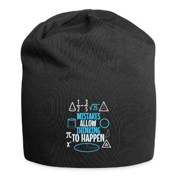 Mistakes Allow Thinking To Happen - Jersey Beanie - black - Front