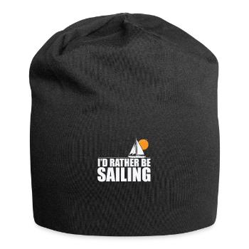 I’d rather be Sailing Segeln Boot Sport - Jersey-Beanie - Schwarz - Vorne