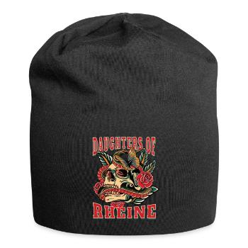 Rheine Frau Geschenk daughters of Rheine Frauen - Jersey-Beanie - Schwarz - Vorne