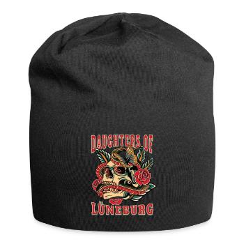Lüneburg Frau Geschenk daughters of Lüneburg - Jersey-Beanie - Schwarz - Vorne
