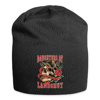 Landshut Frau Geschenk daughters of Landshut - Jersey-Beanie - Schwarz - Vorne