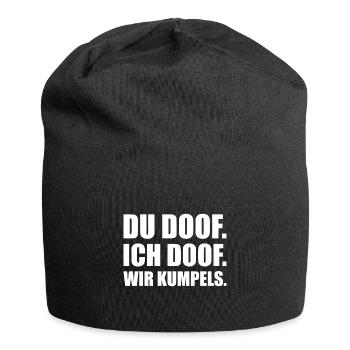freunde fuer ewig - Jersey-Beanie - Schwarz - Vorne