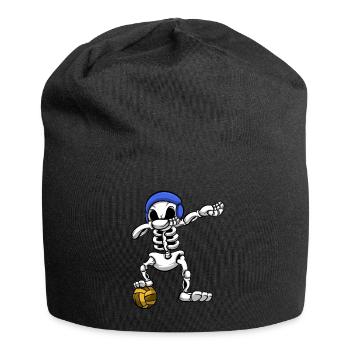 Wasserball-Teamplayer Dabbing Skeleton Wassersport - Jersey-Beanie - Schwarz - Vorne