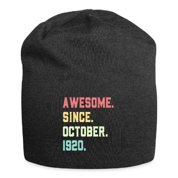 Großartig seit Oktober 1920 - Jersey-Beanie - Anthrazit - Vorne