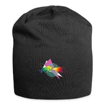 Vaporwave Stock Market Bulls and Bear Market Stocks - Jersey Beanie - black - Front