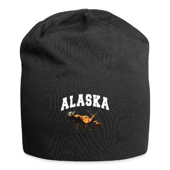 Alaska Geschenk Kinder Herren Damen USA Natur Eis - Jersey-Beanie - Schwarz - Vorne