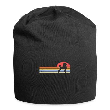 Pudel Hundebesitzer Geschenk - Jersey-Beanie - Schwarz - Vorne