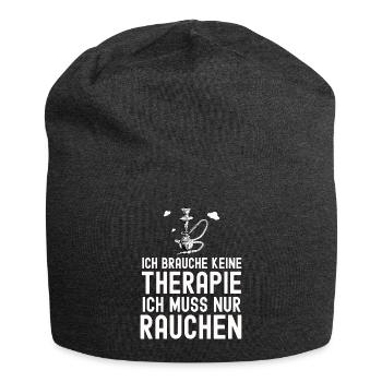Shisha Geschenk für Wasserpfeife Shishabar Pfeife - Jersey-Beanie - Anthrazit - Vorne