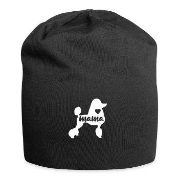 Pudel Hundebesitzer Geschenk - Jersey-Beanie - Schwarz - Vorne