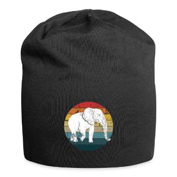 Elefant - Jersey-Beanie - Schwarz - Vorne