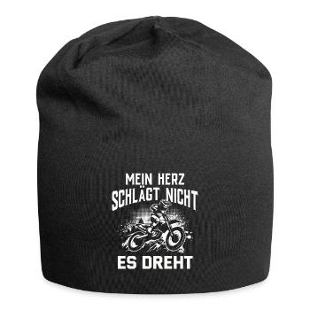 Motocross Enduro Offroad Dirt Bike Superbike Motor - Jersey-Beanie - Schwarz - Vorne