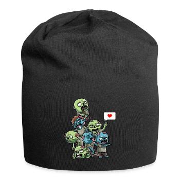 Funny Zombies Spooky Halloween Creepy - Jersey Beanie - black - Front