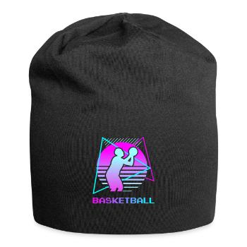 Retro Vintage Classic Basketball Player - Jersey-Beanie - Schwarz - Vorne