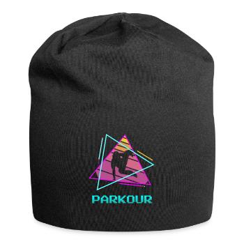 Retro Vintage Classic Parkour Traceur - Jersey-Beanie - Schwarz - Vorne