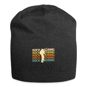 Retro Vintage Classic Rock Climbing Climber - Jersey-Beanie - Anthrazit - Vorne