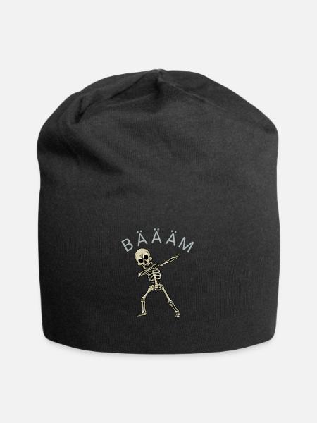 Dabbing Skelett Gerippe Geschenk Dab - Jersey-Beanie - Schwarz