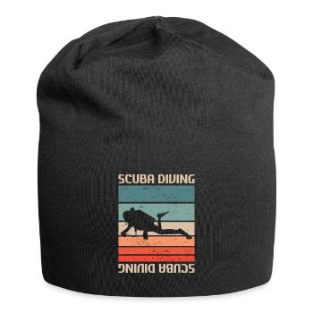 Rétro Vintage Classic Scuba Diving Scuba Diver - Bonnet en jersey - noir - Devant