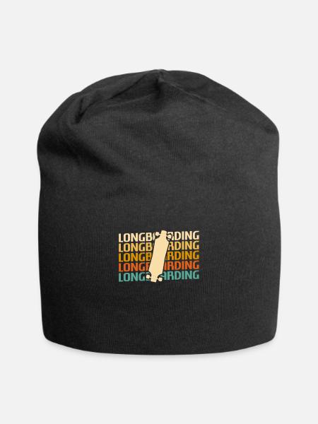 Retro Vintage Classic Longborading Longboard - Jersey-Beanie - Schwarz