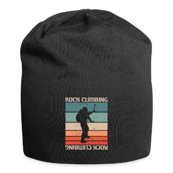 Retro Vintage Classic Rock Climbing Climber - Jersey-Beanie - Schwarz - Vorne