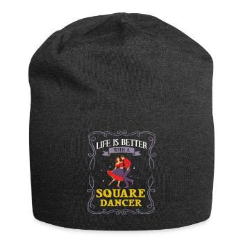 Square Dance Musik Caller Volkstanz Tänzer Usa - Jersey-Beanie - Anthrazit - Vorne