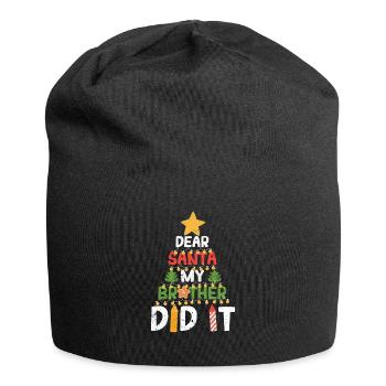 Lustige Weihnachtspyjamas Xmax PJ Lieber Weihnacht - Jersey-Beanie - Schwarz - Vorne