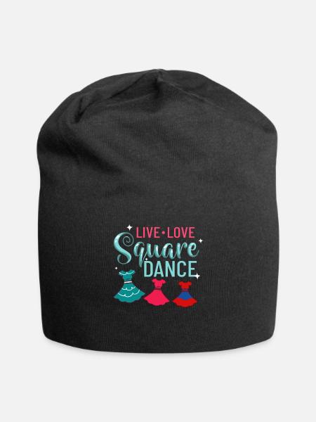 Square Dance Musik Caller Volkstanz Tänzer Usa - Jersey-Beanie - Schwarz