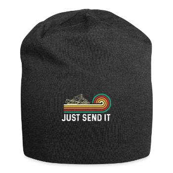 Schneemoblie Just Send It Retro schneller - Jersey-Beanie - Anthrazit - Vorne