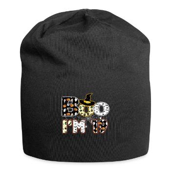 Halloween Pattern Spider Creatures Birth Age 19 - Jersey Beanie - black - Front