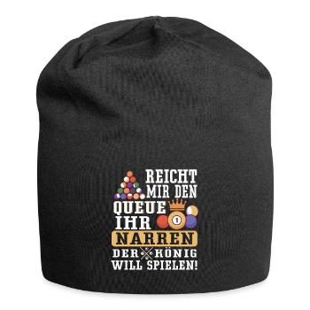 Billard-König - Snooker Pool 8 9 Ball Billard - Jersey-Beanie - Schwarz - Vorne