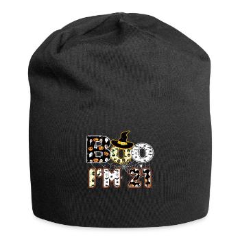 Halloween Pattern Spider Creatures Birth Age 21 - Jersey Beanie - black - Front