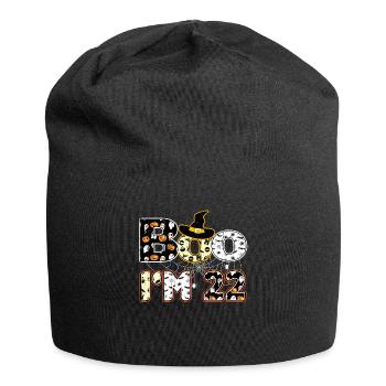 Halloween Pattern Spider Creatures Birth Age 22 - Jersey Beanie - black - Front