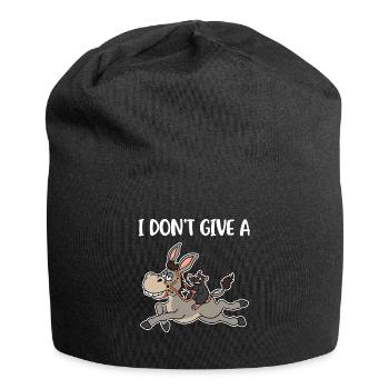 I Dont Give A Rats Donkey Donkey Donkey Gift - Jersey Beanie - black - Front