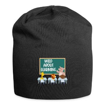 Wild About Learning Teacher Gift - Bonnet en jersey - noir - Devant