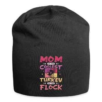 Mom of the coolest turkey in the flock - Jersey Beanie - black - Front