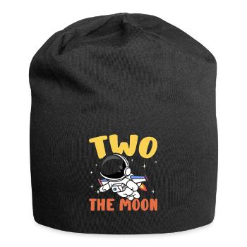 Two of the Moon 2nd Birthday Celebration Outerspace - Jersey Beanie - black - Front