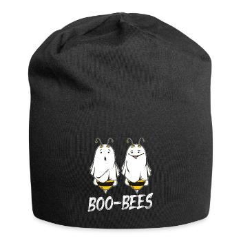 Boo Bee's Ghost Happy Halloween Bee Lover - Jersey Beanie - black - Front