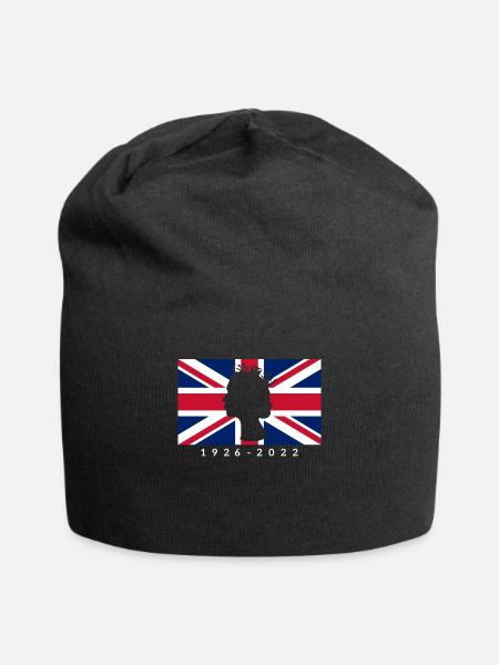 RIP Queen UK Flagge - Jersey-Beanie - Schwarz