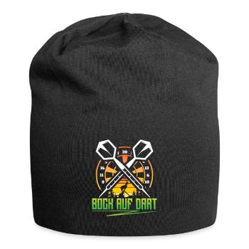 Bock auf Dart - Jersey-Beanie - Schwarz - Vorne