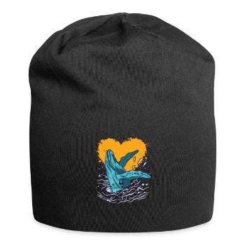 Wal-liebe-ozean-tier - Jersey-Beanie - Schwarz - Vorne