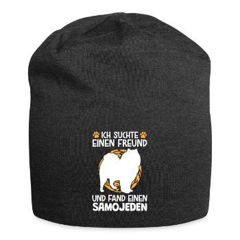 Suchte meinen Samojede Schlittenhund - Jersey-Beanie - Anthrazit - Vorne