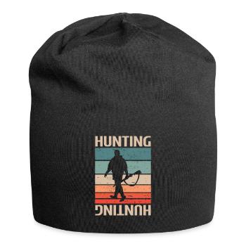 Classic Vintage Retro Hunting Hunter - Jersey-Beanie - Schwarz - Vorne