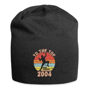 Anniversaire Escalade Bouldering depuis janvier 2004 - Bonnet en jersey - noir - Devant